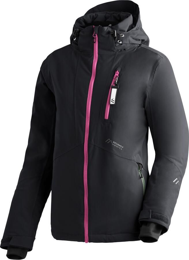 Maier Sports Ski-jack Straja Dames winterjack wind waterdicht 3 ritszakken en capuchon - Foto 3