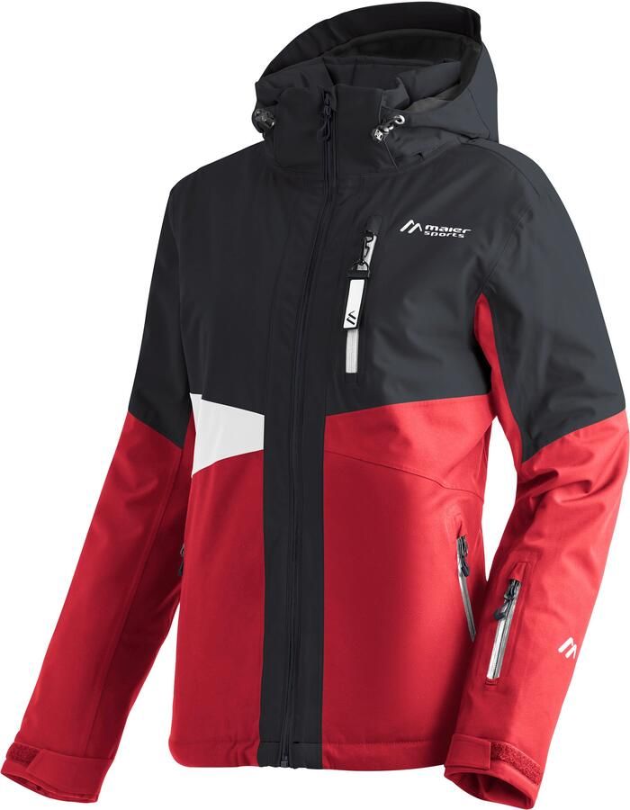 Maier Sports Ski-jack Vidra Dames winterjack wind waterdicht 3 ritszakken en capuchon - Foto 3