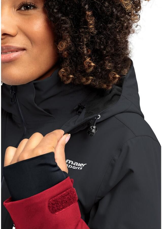 Maier Sports Ski-jack Vidra Dames winterjack wind waterdicht 3 ritszakken en capuchon - Foto 2