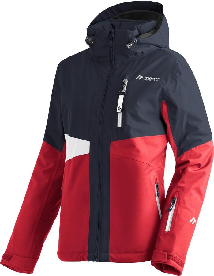 Maier Sports Ski-jack Vidra Dames winterjack wind waterdicht 3 ritszakken en capuchon - Foto 3