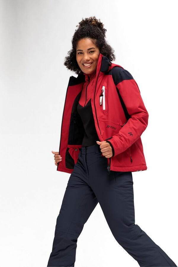 Maier Sports Ski-jack Vratna Dames winterjas wind waterdicht 4 ritszakken en capuchon - Foto 4