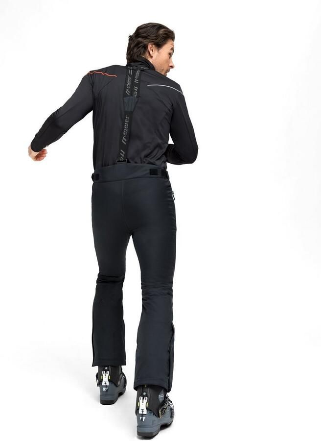 Maier Sports Skibroek Joscha slim Heren sneeuwbroek met bretels wind waterdicht slim fit