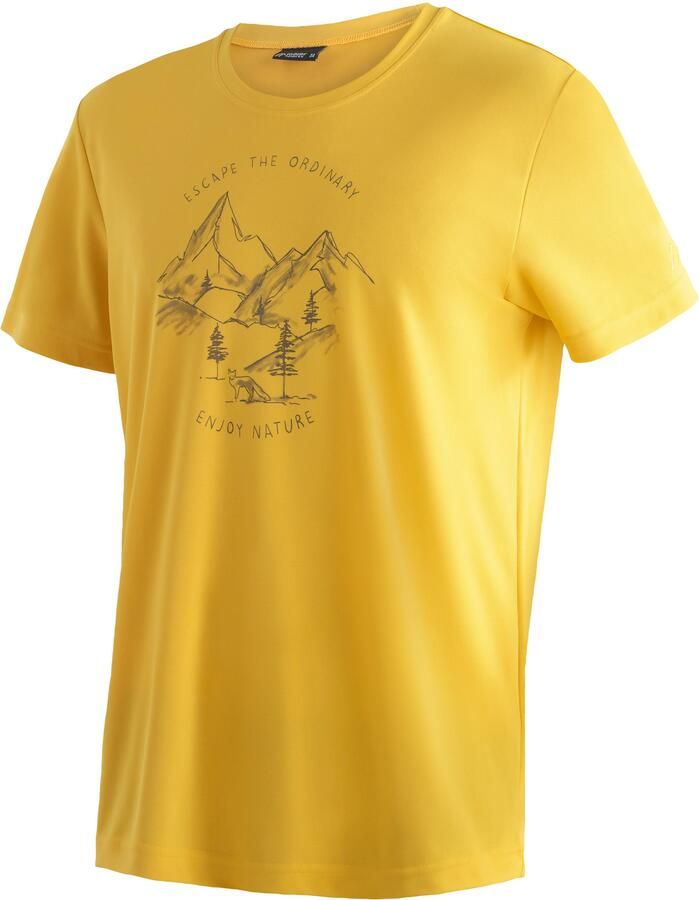 Maier Sports T-shirt Dieter print Heren functioneel shirt vrijetijdsshirt met print regular fit - Foto 3