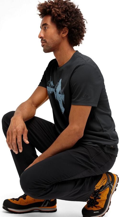 Maier Sports T-shirt Tilia Pique M Heren functioneel shirt vrijetijdsshirt met opdruk