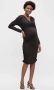 Mamalicious zwangerschaps- en voedingsjurk MLPILAR van gerecycled polyester zwart XL - Thumbnail 2