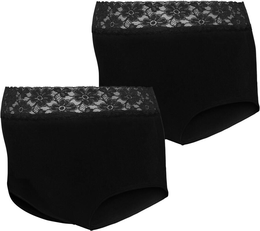 Mamalicious High-waist-hipster MLHEAL HW LACE PANTIES 2-P NOOS (set 2 stuks) - Foto 4
