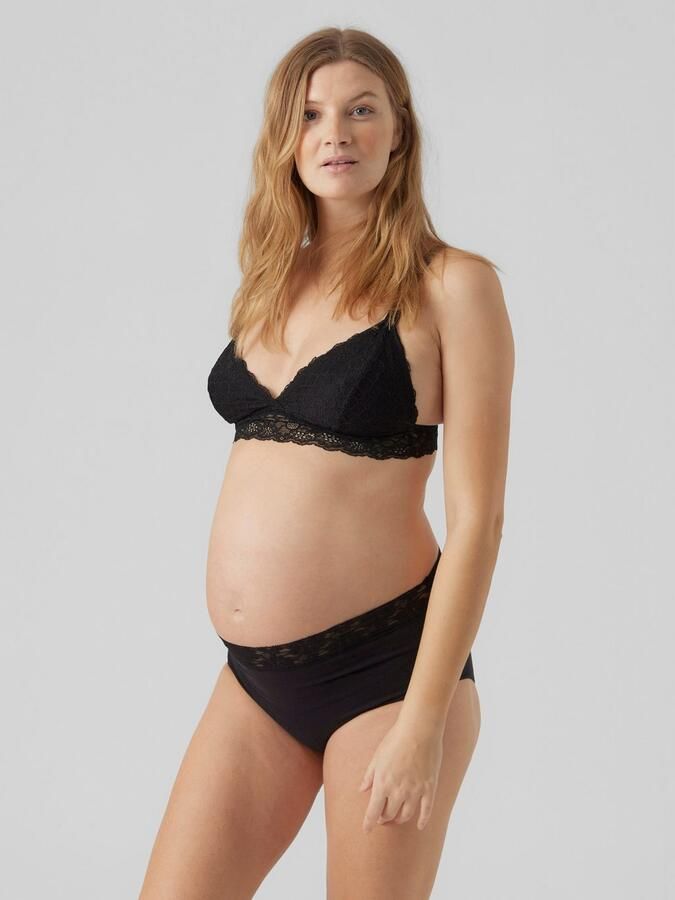 Mamalicious High-waist-hipster MLHEAL HW LACE PANTIES 2-P NOOS (set 2 stuks) - Foto 3