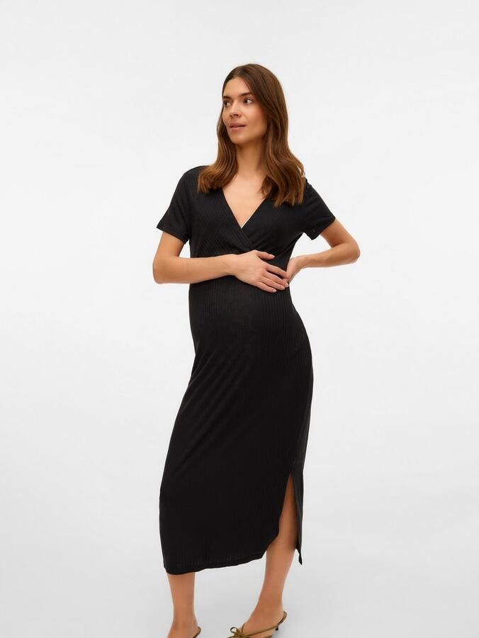 Mamalicious Jerseyjurk MLTRINITY TESS SS JRS MIDI DRESS 2F NOOS - Foto 3