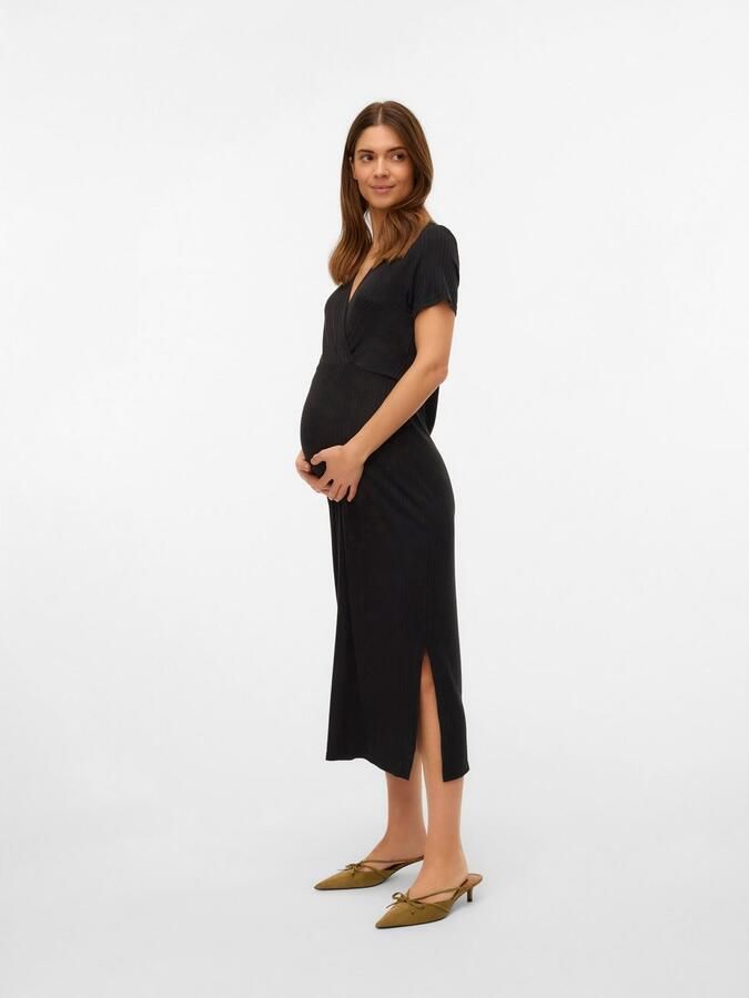 Mamalicious Jerseyjurk MLTRINITY TESS SS JRS MIDI DRESS 2F NOOS - Foto 5