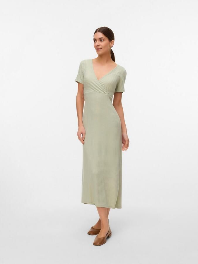 Mamalicious Jerseyjurk MLTRINITY TESS SS JRS MIDI DRESS 2F NOOS - Foto 4