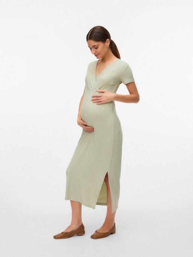 Mamalicious Jerseyjurk MLTRINITY TESS SS JRS MIDI DRESS 2F NOOS - Foto 6