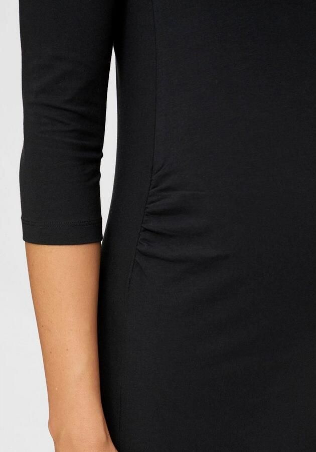 Mamalicious zwangerschapsjurk LEA met biologisch katoen zwart Effen XL - Foto 5