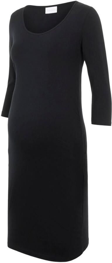 Mamalicious zwangerschapsjurk LEA met biologisch katoen zwart Effen XL - Foto 7