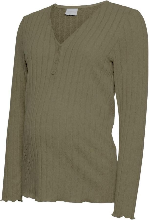 Mamalicious Shirt met V-hals MLFELIZIA LIA LS JRS TOP 2F NOOS - Foto 5