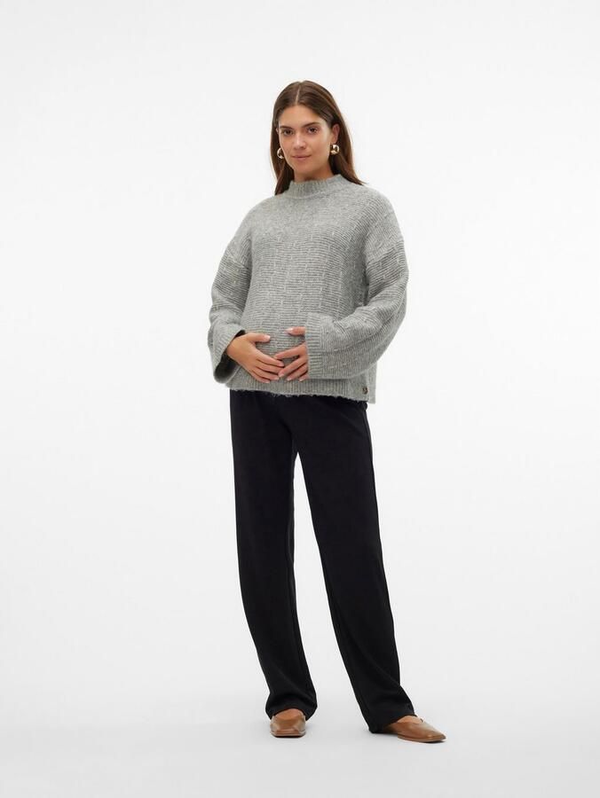 Mamalicious slim fit zwangerschapstregging MLLIF zwart Broek Dames Viscose XXL - Foto 3