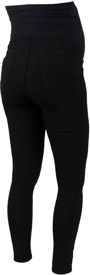 Mamalicious skinny zwangerschapsjeans MLLUCY zwart Dames Viscose Effen XL - Foto 9