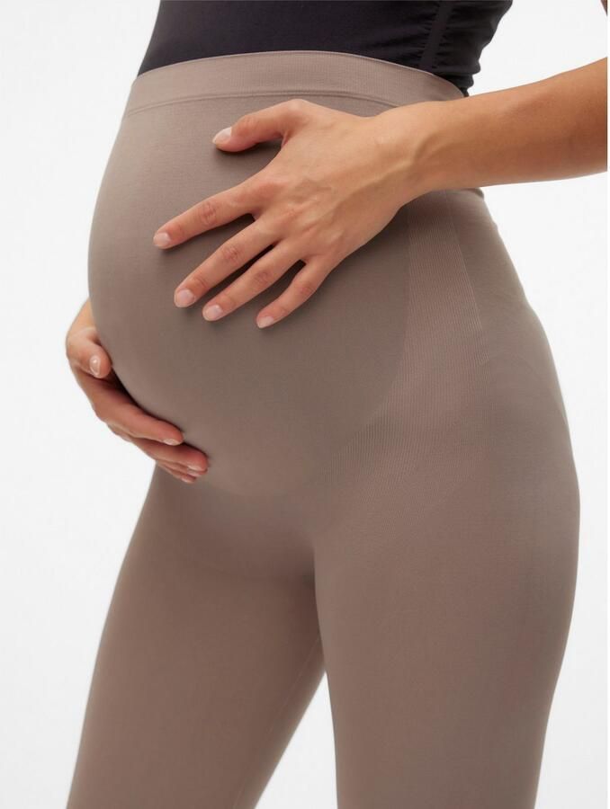 Mamalicious skinny zwangerschapslegging MLTIA Broek Bruin Dames Polyamide L XL - Foto 3