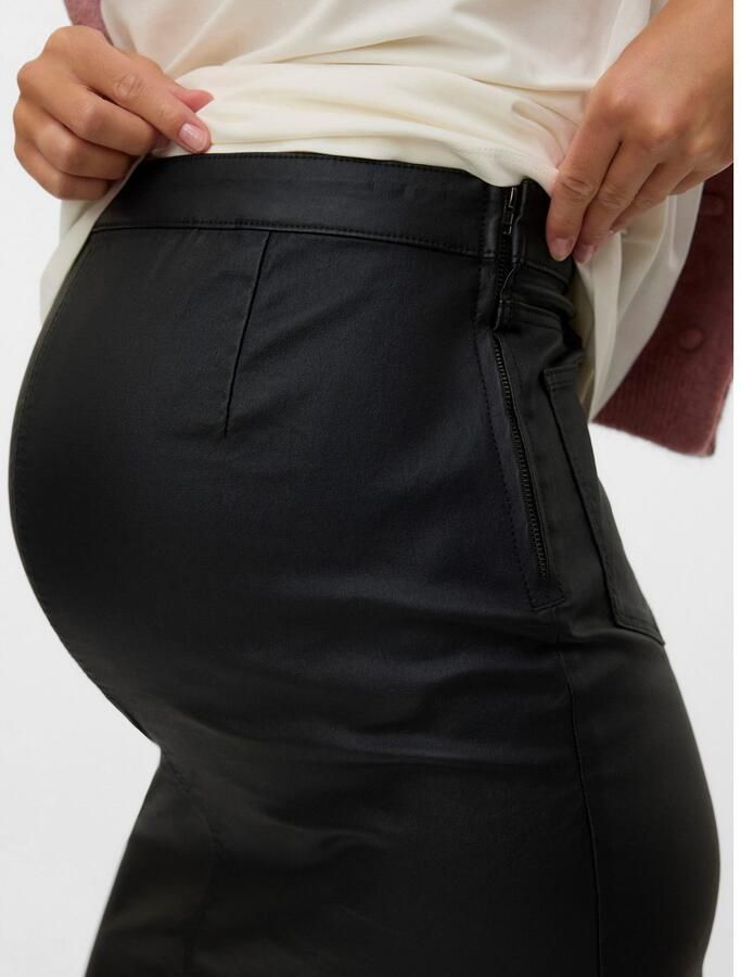 Mamalicious Zwangerschapsrok MLSANTOS ABK COATED SKIRT HW NOOS