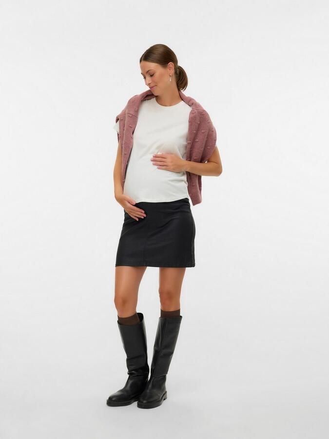 Mamalicious Zwangerschapsrok MLSANTOS ABK COATED SKIRT HW NOOS - Foto 3
