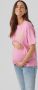 Mamalicious zwangerschapsshirt MLFERIDA met biologisch katoen roze T-shirt XL - Thumbnail 2
