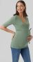 Mamalicious Zwangerschapsblouseshirt in wikkellook model 'CAYLEE' - Thumbnail 2