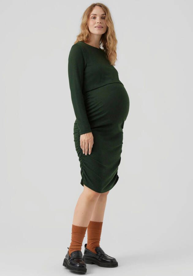 Mamalicious Voedingsjurk MLMAJA JUNE L S JERSEY MIDI DRESS