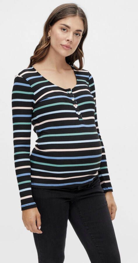 Mamalicious Zwangerschapsshirt MLCELIE LIA L S JRS TOP 2F A.