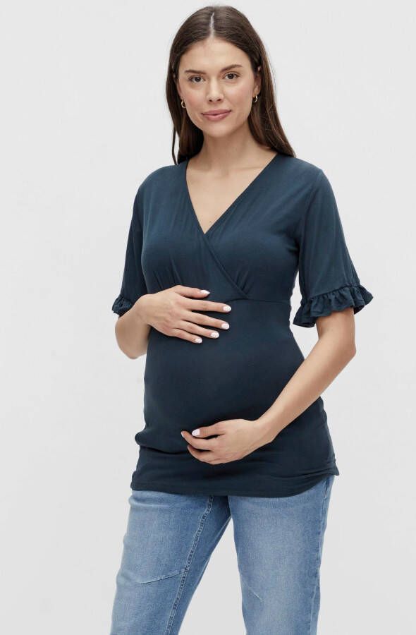 Mamalicious Zwangerschapsshirt MLDICTE met ruches