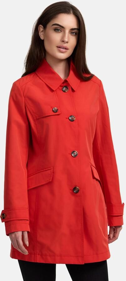 ISA Trenchcoat met dubbel verwerkt schouderstuk - Foto 8