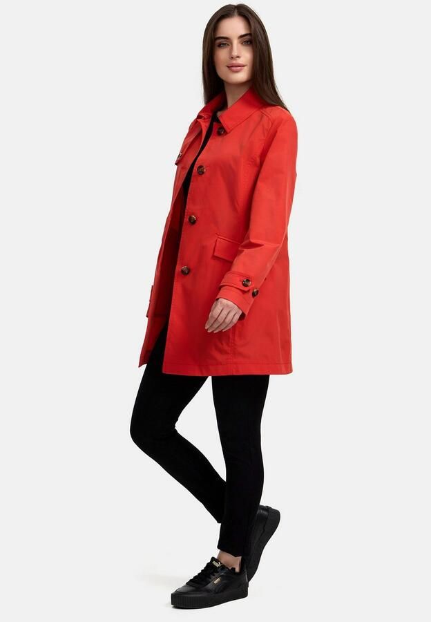 ISA Trenchcoat met dubbel verwerkt schouderstuk - Foto 6