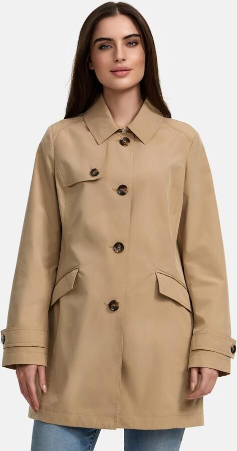 ISA Trenchcoat met dubbel verwerkt schouderstuk - Foto 8