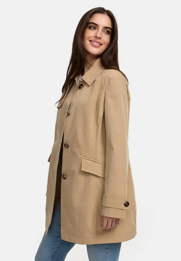ISA Trenchcoat met dubbel verwerkt schouderstuk - Foto 2
