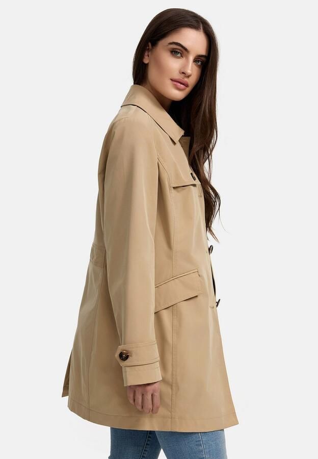 ISA Trenchcoat met dubbel verwerkt schouderstuk - Foto 3