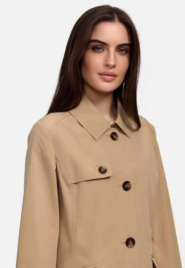 ISA Trenchcoat met dubbel verwerkt schouderstuk - Foto 5