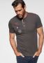 Man's World Henleyshirt Korte mouwen casual pasvorm bedrukt ronde hals casual - Thumbnail 1