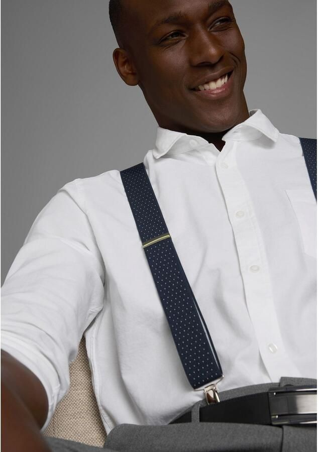 Man's World Bretels in comfortabele breedte & extra lengte tot 130 cm nieuwe kleur jeansblauw - Foto 2