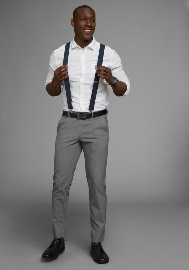 Man's World Bretels in comfortabele breedte & extra lengte tot 130 cm nieuwe kleur jeansblauw - Foto 5