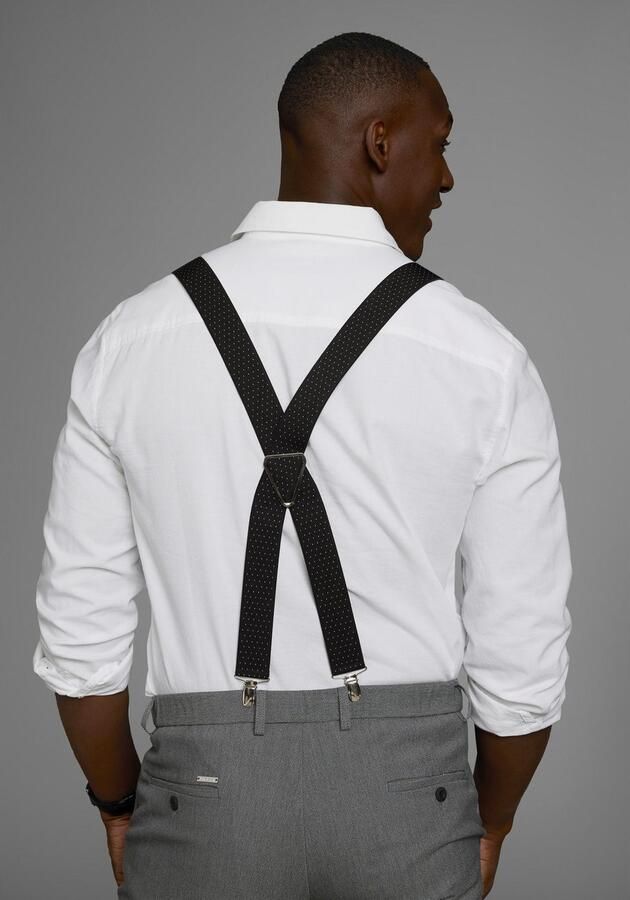 Man's World Bretels in comfortabele breedte & extra lengte tot 130 cm nieuwe kleur jeansblauw - Foto 3