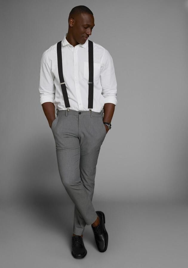 Man's World Bretels in comfortabele breedte & extra lengte tot 130 cm nieuwe kleur jeansblauw - Foto 4