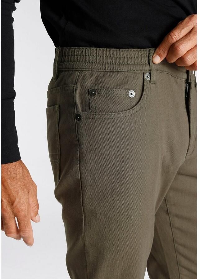 Man's World Broek met elastische band Stretch comfortabel met elastiek opzij