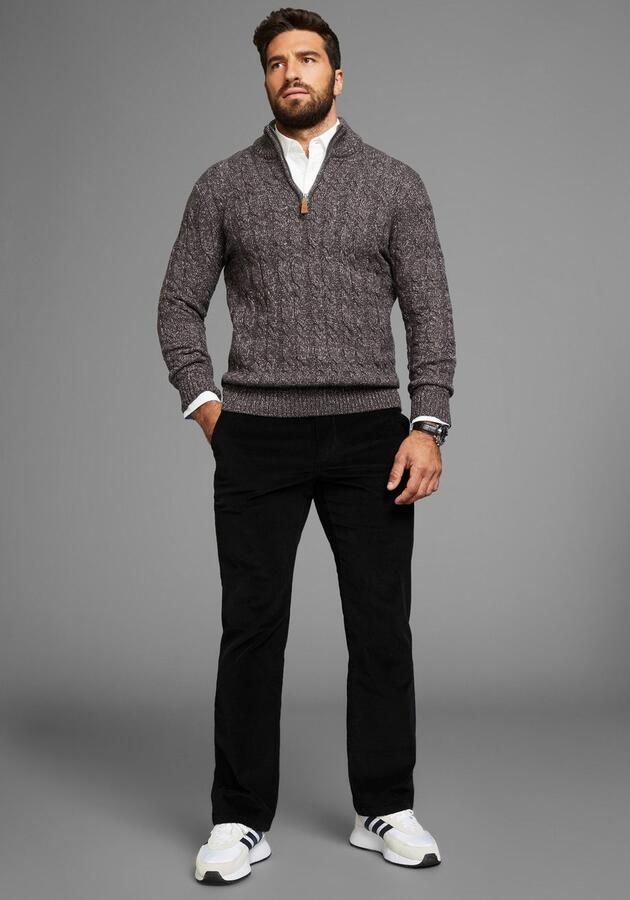 Man's World Broek met elastische band Van cord met stretchband - Foto 3