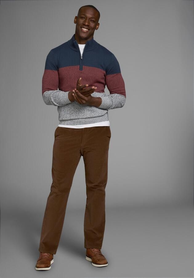 Man's World Broek met elastische band Van cord met stretchband - Foto 3