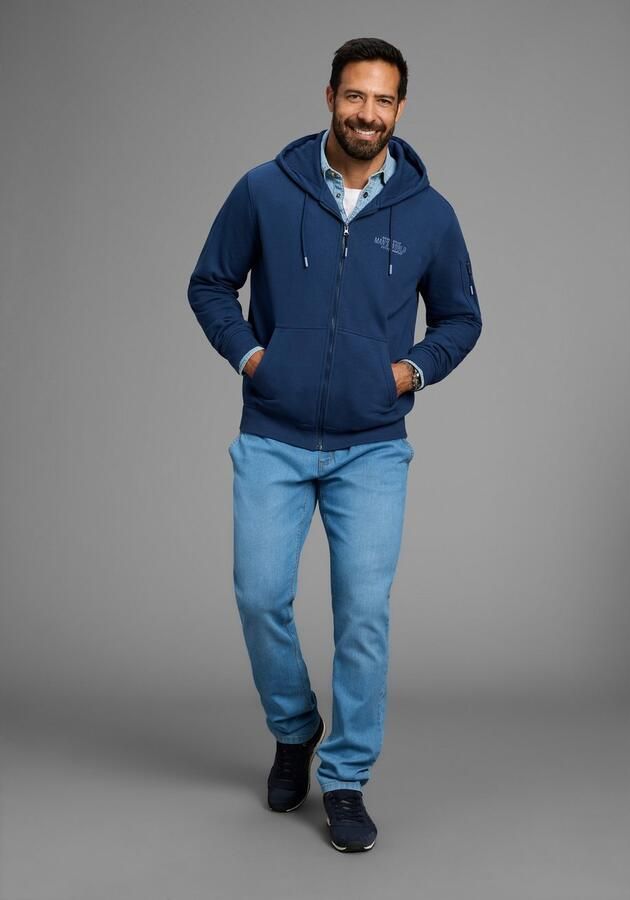 Man's World Capuchonsweatvest Lange mouw met Print met Capuchon zak op de mouw - Foto 3