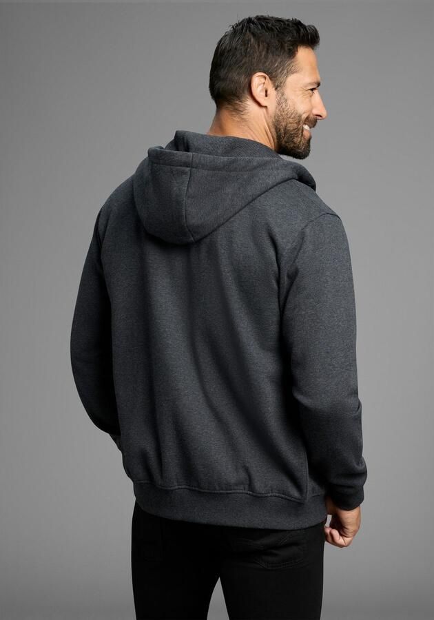 Man's World Capuchonsweatvest Lange mouw met Print met Capuchon zak op de mouw - Foto 2