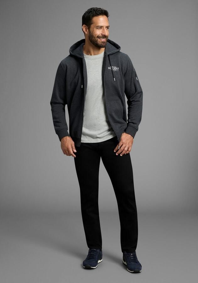 Man's World Capuchonsweatvest Lange mouw met Print met Capuchon zak op de mouw - Foto 3