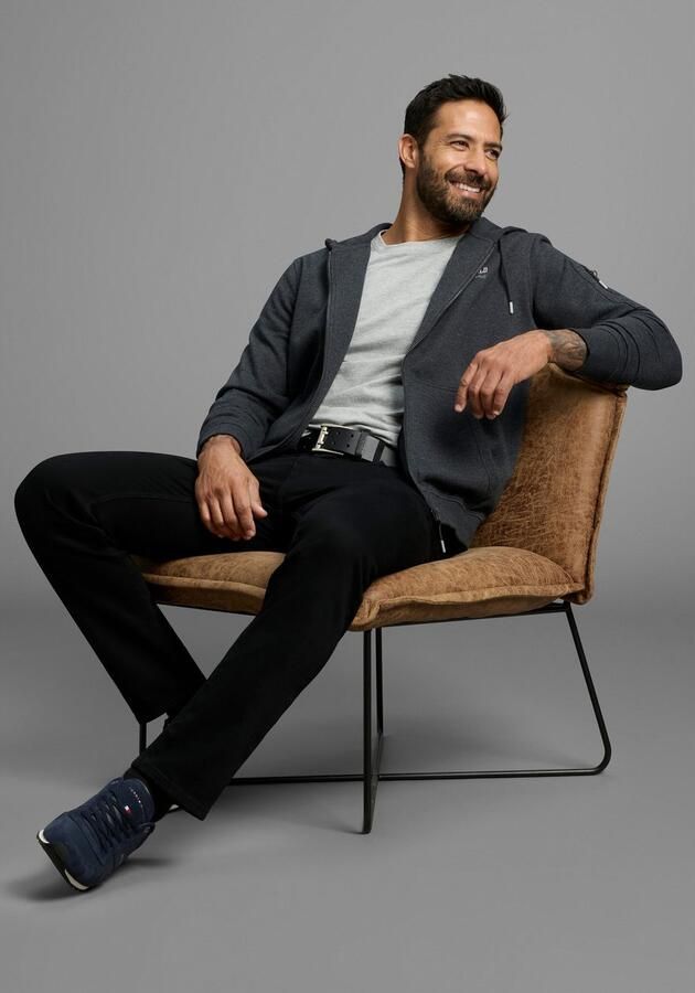 Man's World Capuchonsweatvest Lange mouw met Print met Capuchon zak op de mouw - Foto 4