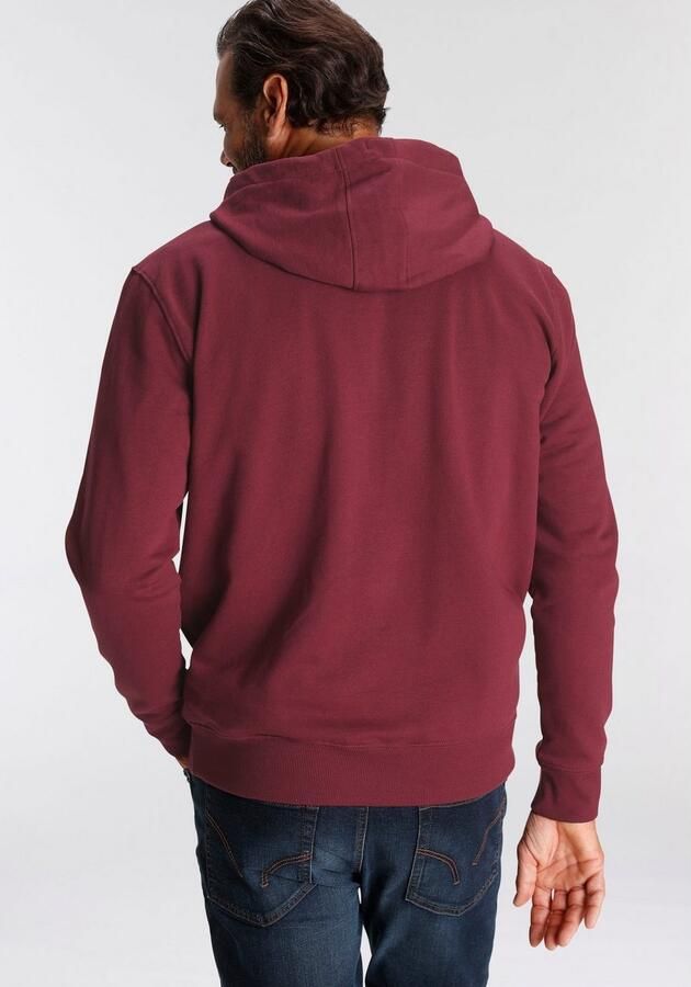 Man's World Capuchonsweatvest met contrastkleurige voering - Foto 4