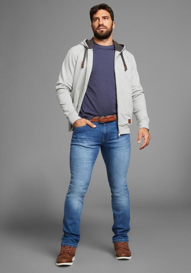 Man's World Capuchonsweatvest met contrastkleurige voering - Foto 3