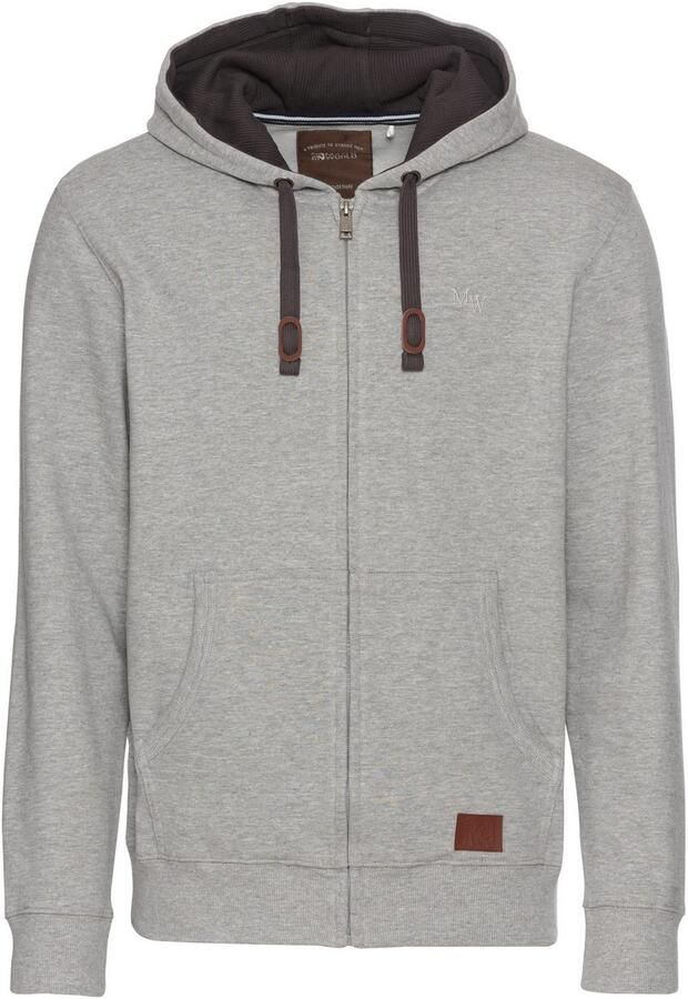 Man's World Capuchonsweatvest met contrastkleurige voering - Foto 5