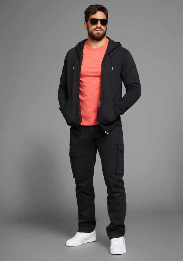 Man's World Capuchonsweatvest met zakken - Foto 4